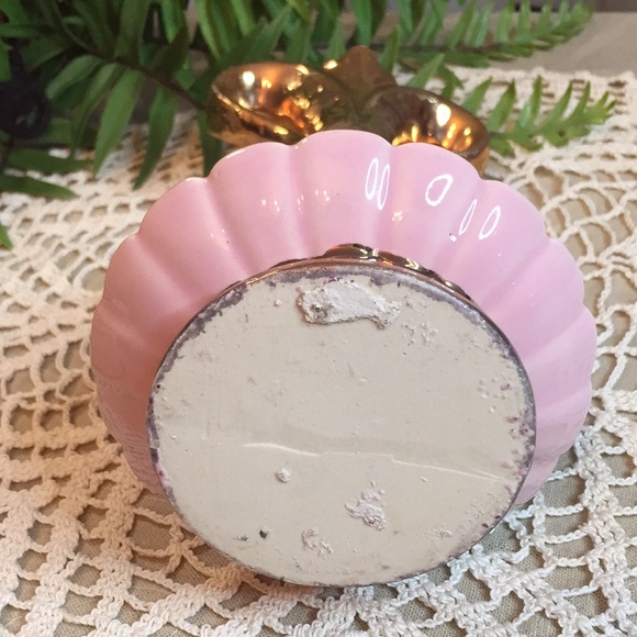 Vintage Savoy Weeping Gold Vase MCM Pink - Picture 5 of 13